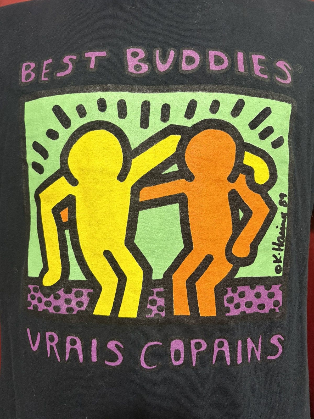 Keith Haring Vintage Keith Haring Tshirt Best Buddies Street Art Tee Size US L / EU 52-54 / 3 - 3 Thumbnail