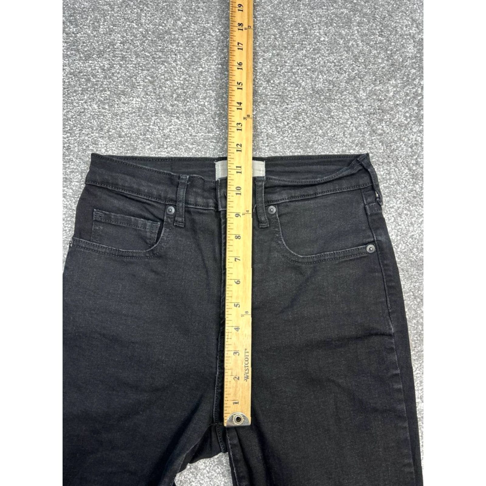 Everlane Everlane The Way High Jeans Women 28 Black Denim Cotton Stretch Skinny Leg 26x28 Size 28" / US 6 / IT 42 - 4 Thumbnail