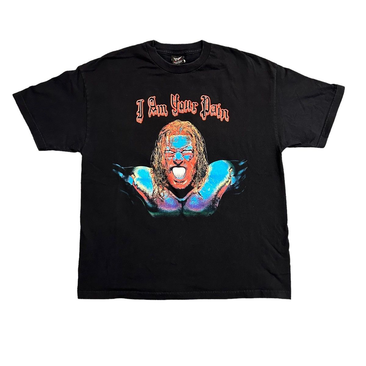 Image of Made In USA x Vintage 2001 Triple H I Am Your Pain Wwf T-Shirt in Black/Red, Men's (Size XL)