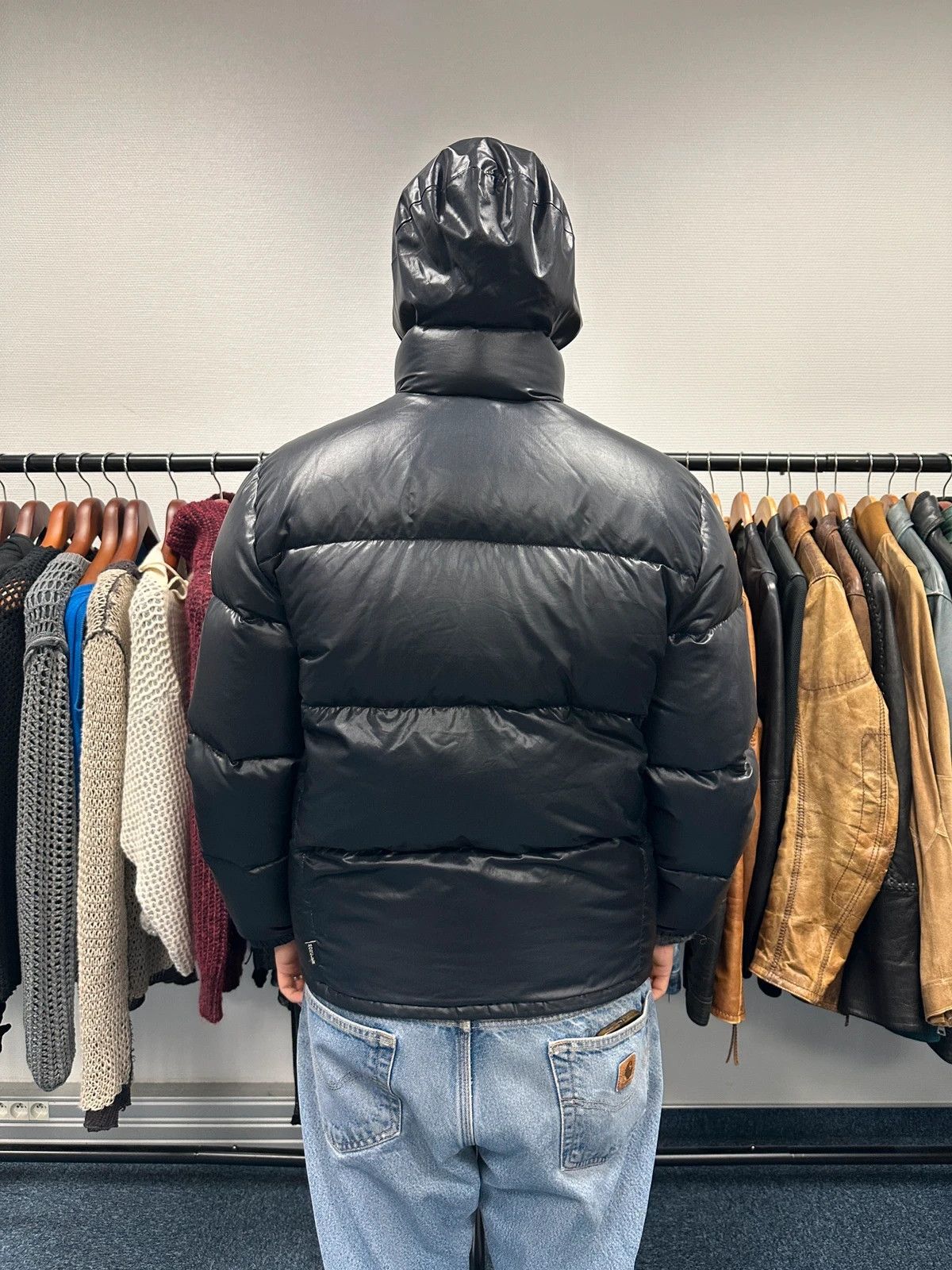 Moncler Moncler 90’s Black Vernis Nylon Hooded Down Puffer Jacket Size US S / EU 44-46 / 1 - 4 Thumbnail