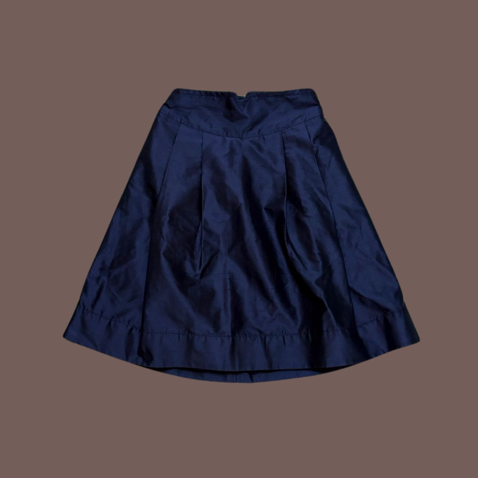 Trina Turk VTG Trina Turk Women’s Black 100% Silk A-Line Bow Skirt Sz M Size 28" / US 6 / IT 42 - 2 Thumbnail
