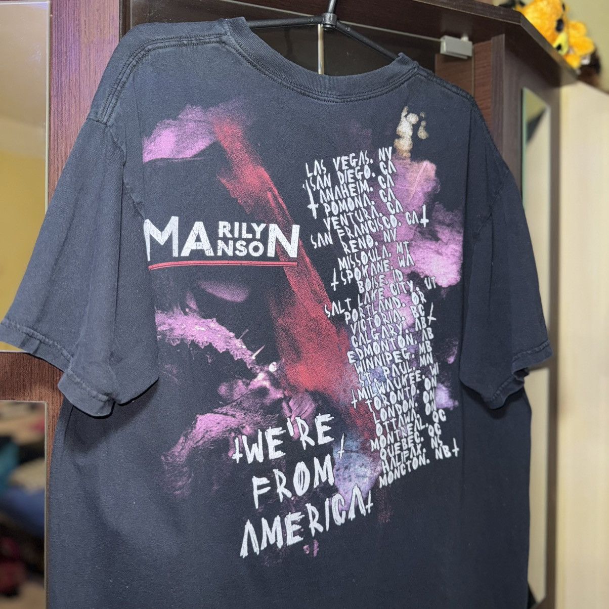 Band Tees Vintage 2009 Marilyn Manson “We’re From America” T-Shirt Size US XL / EU 56 / 4 - 11 Thumbnail