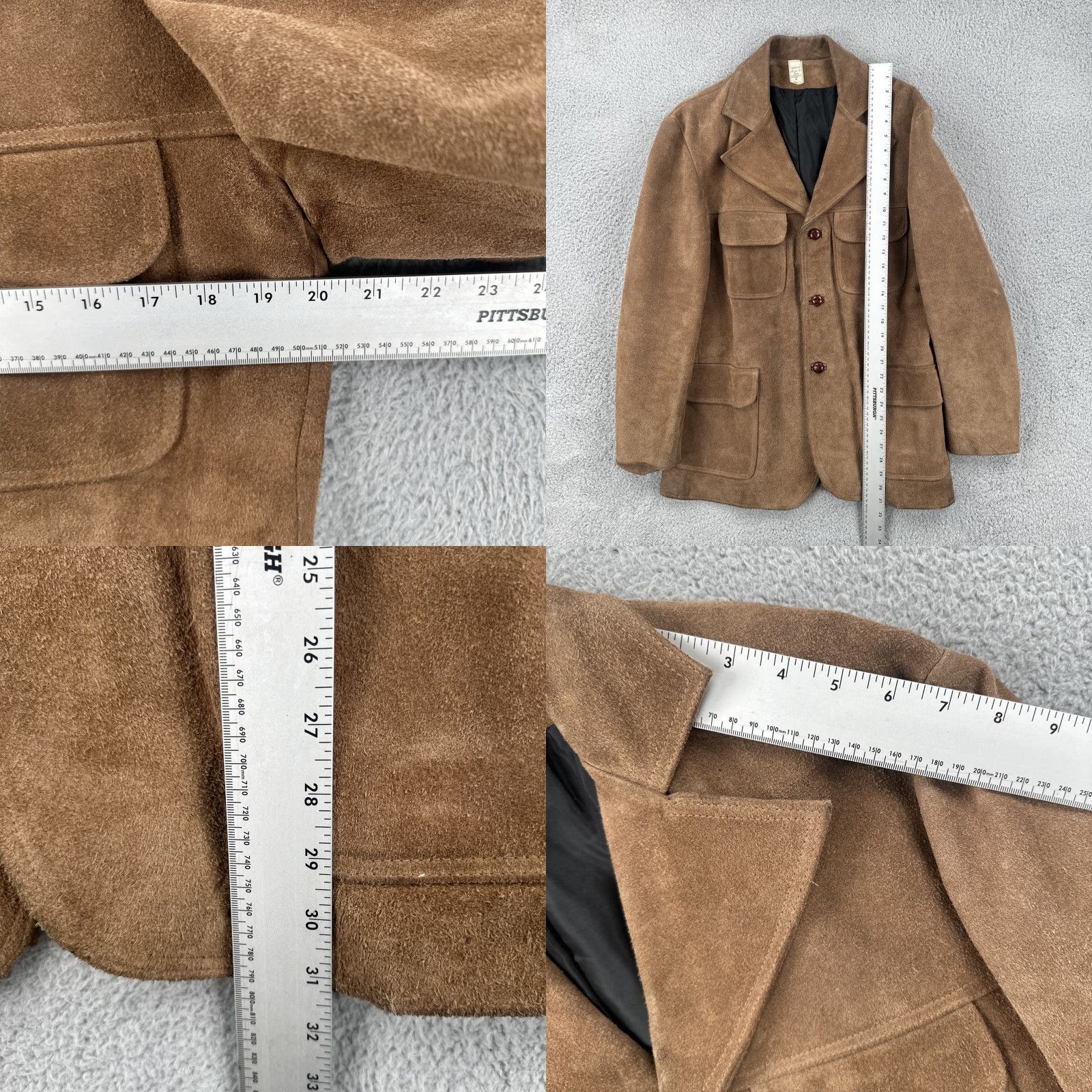 Vintage VINTAGE Leather & Suede Jacket Western Wear Heavy Duty Cowboy Brown L Mens 1970s Rockabilly Size US L / EU 52-54 / 3 - 8 Thumbnail