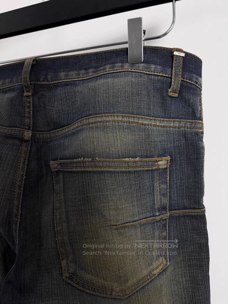 Dior Dior Intense yellow mud dyed single knee distressed whiske Size US 29 - 4 Thumbnail