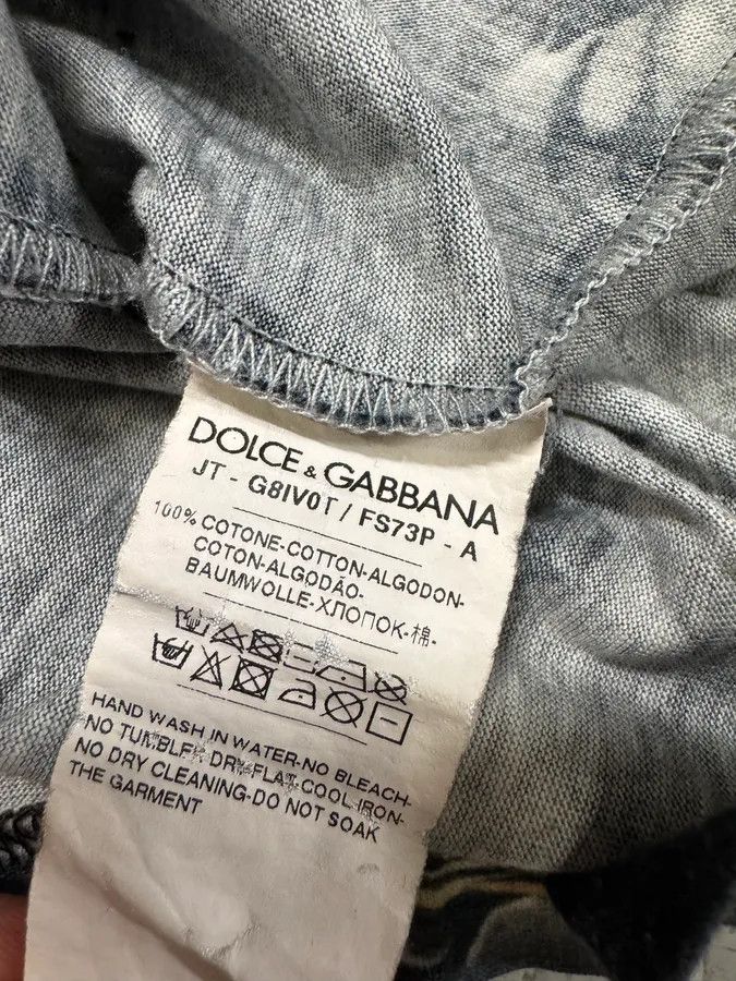 Dolce & Gabbana × Vintage Dolce & Gabbana Flowers Print Grey Tee Size US S / EU 44-46 / 1 - 9 Thumbnail