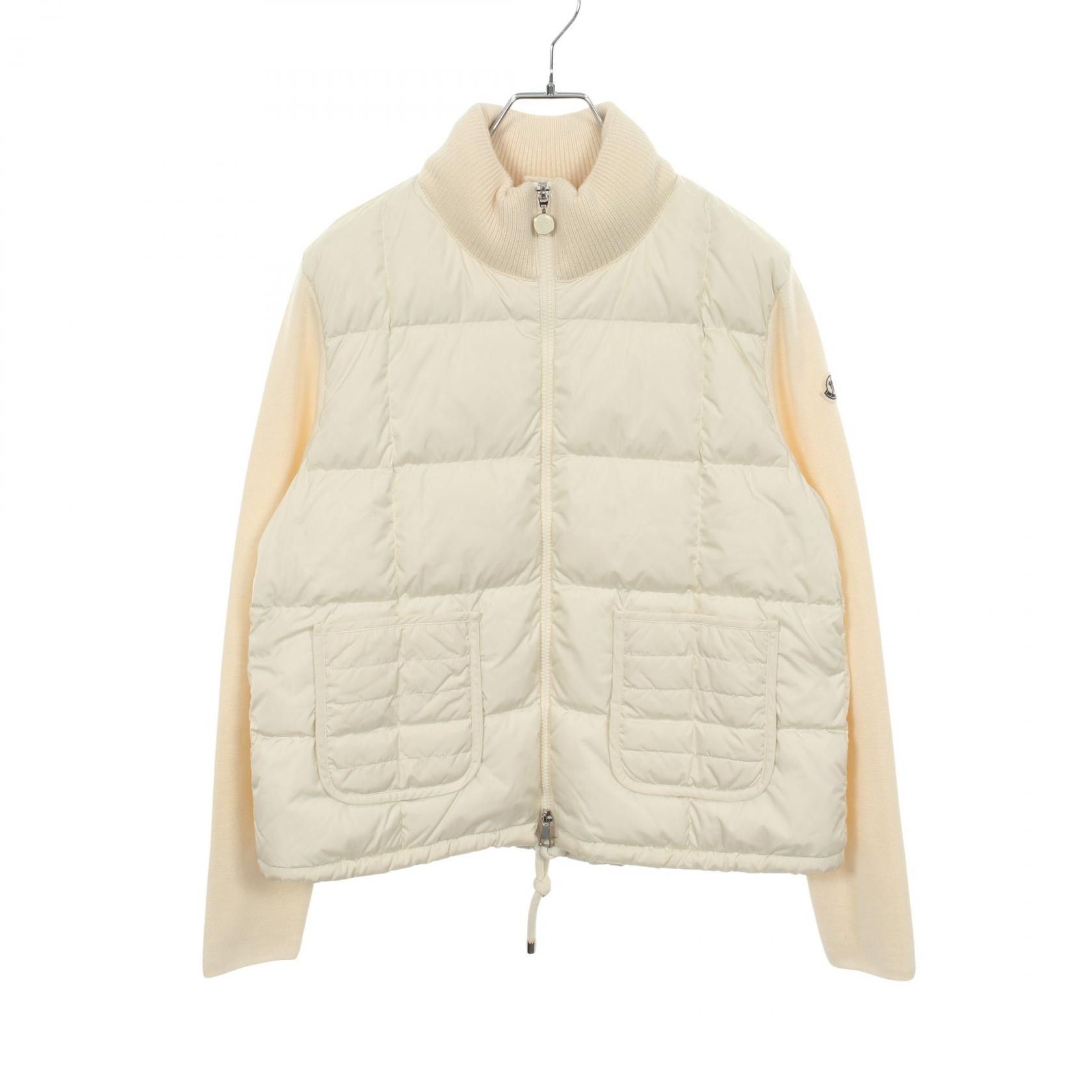 Moncler Moncler Moncler Knit Panel Down Jacket Textile Outerwear 9B00003 DUTY FREE for USA Size ONE SIZE - 1 Thumbnail