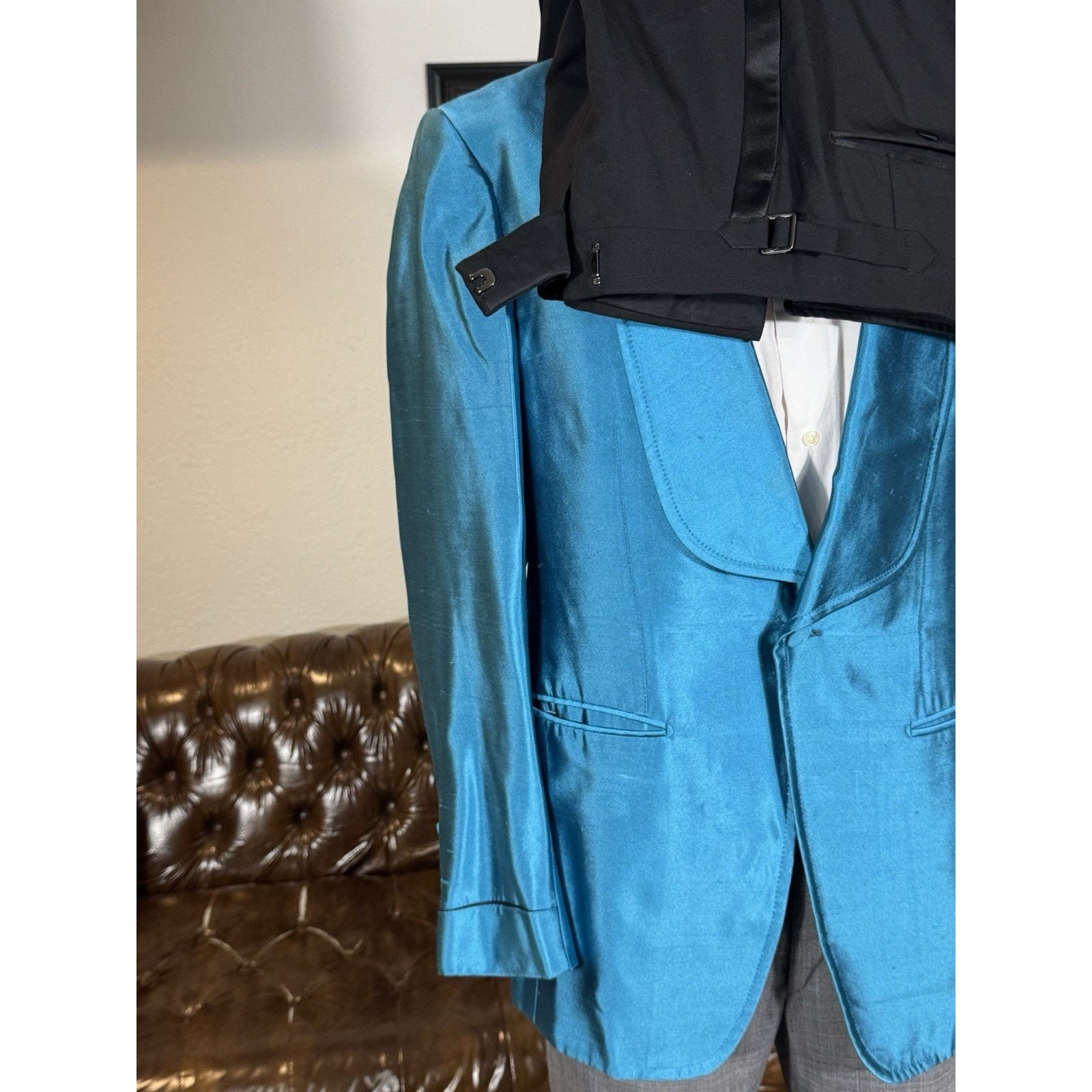 Tom Ford Tom Ford Turqouise Tuxedo Dinner Jacket 48R 38R 32x32 Pants Size 38R - 12 Thumbnail