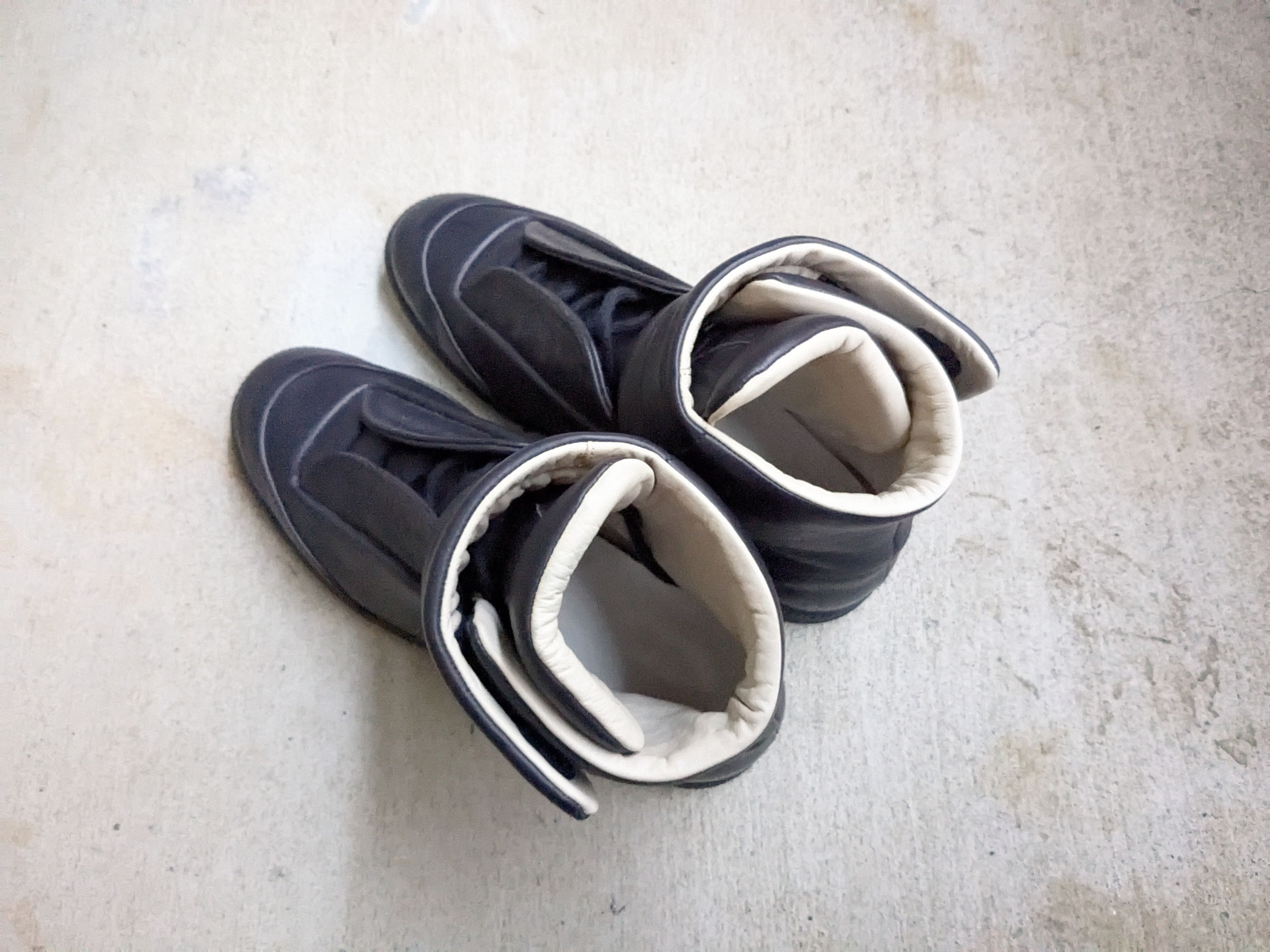 Maison Margiela Maison Margiela Future High Tops Navy Blue 11 44 Leather Size US 11 / EU 44 - 14 Thumbnail