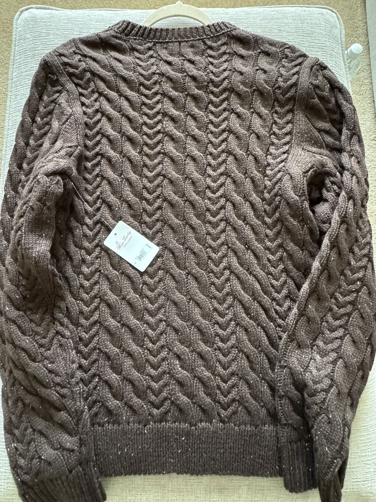 Lucky Brand Lucky Brand Cable-knit Sweater - Brown - Brand New Size US S / EU 44-46 / 1 - 6 Thumbnail