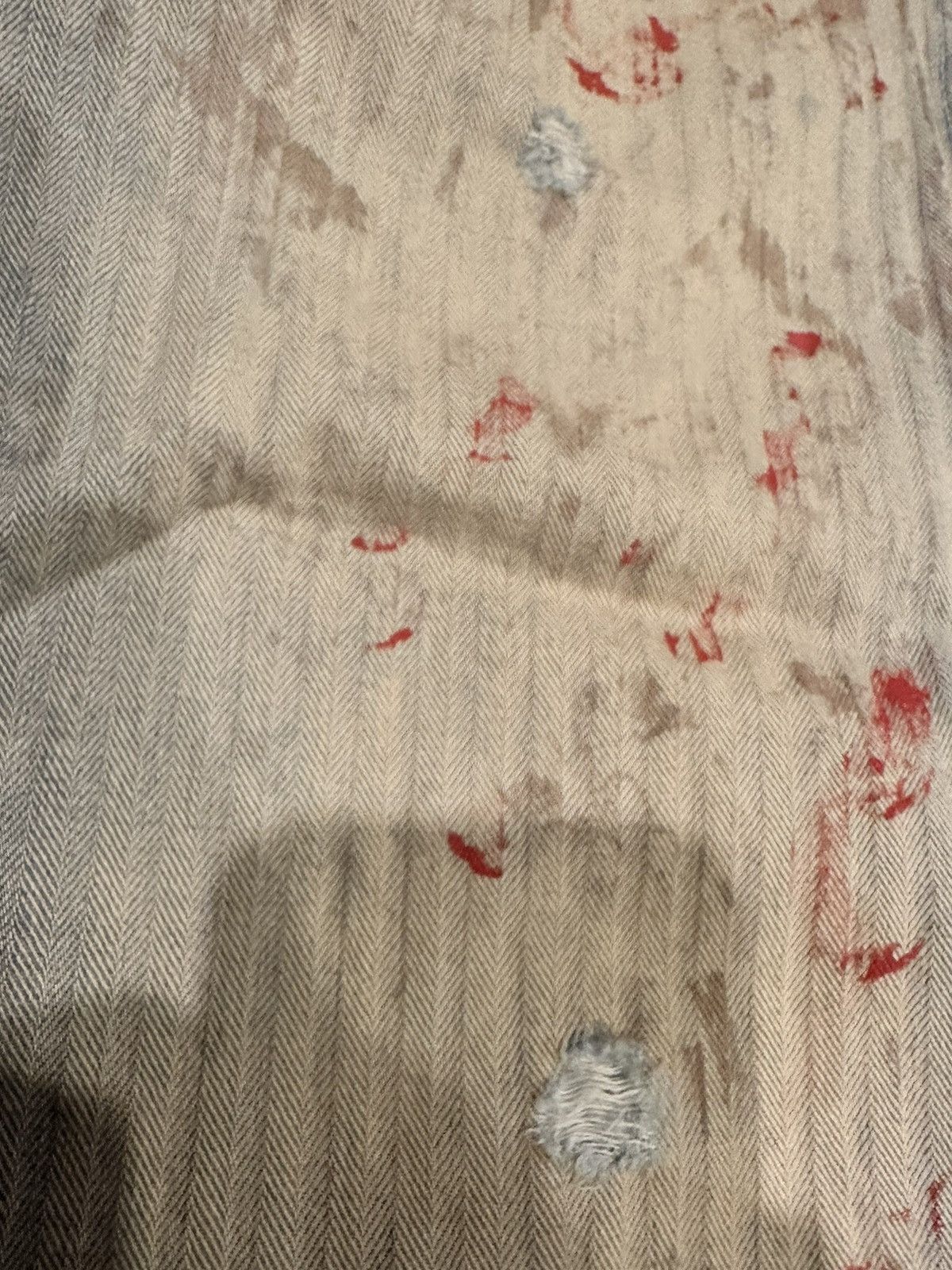 Enfants Riches Deprimes Enfants Riches Deprimes Blood Splatter Faded Indigo Pants Size US 30 / EU 46 - 4 Thumbnail