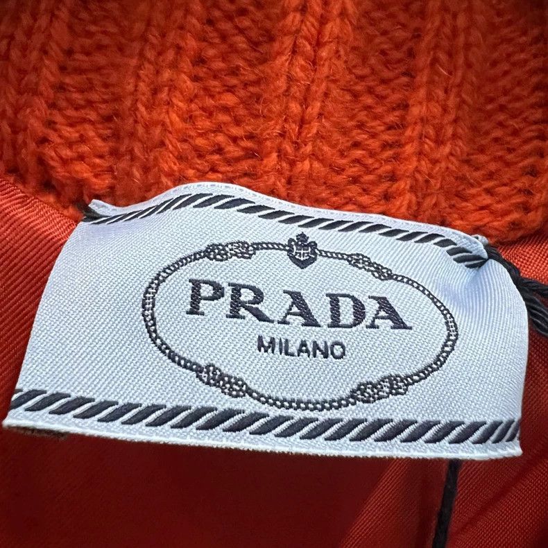 Prada Prada Orange knitted jacket 2502-Nextarrow Size US XXS / EU 40 - 2 Thumbnail