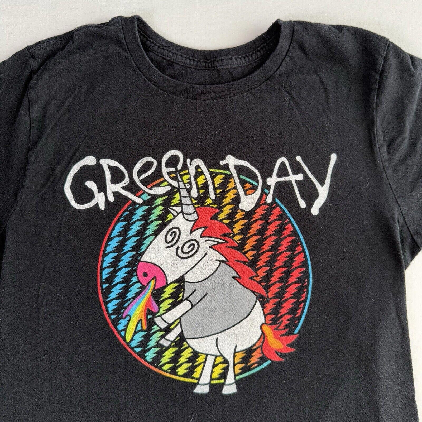 Designer Green Day Rainbow Unicorn T-Shirt Mens S Size US S / EU 44-46 / 1 - 2 Thumbnail