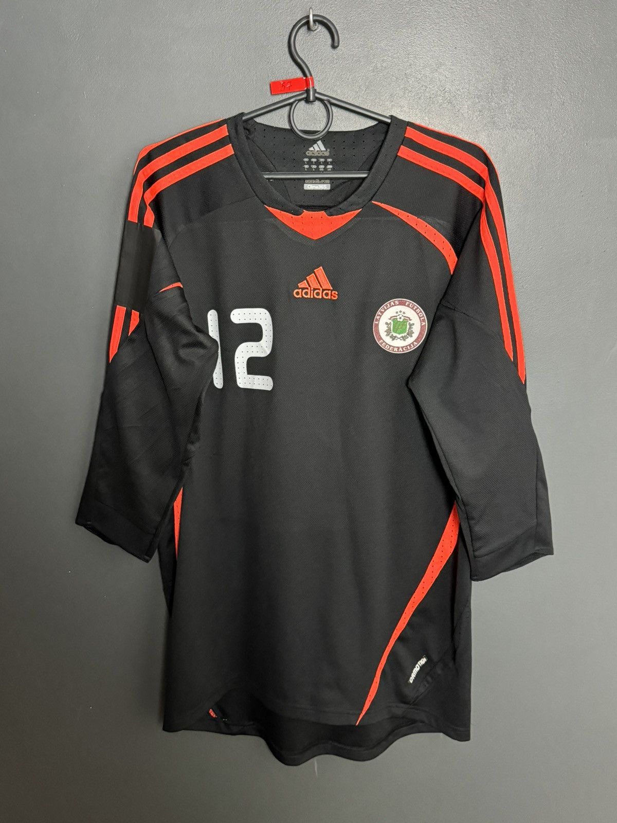 Adidas Latvia National Team Goalkeeper Football Jersey T-Shirt Size US L / EU 52-54 / 3 - 1 Thumbnail