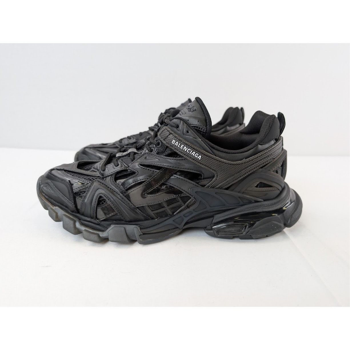 Balenciaga o1rshd1 Q:2 / Track.2 Open Sneakers in Black Size US 11 / EU 44 - 11 Thumbnail