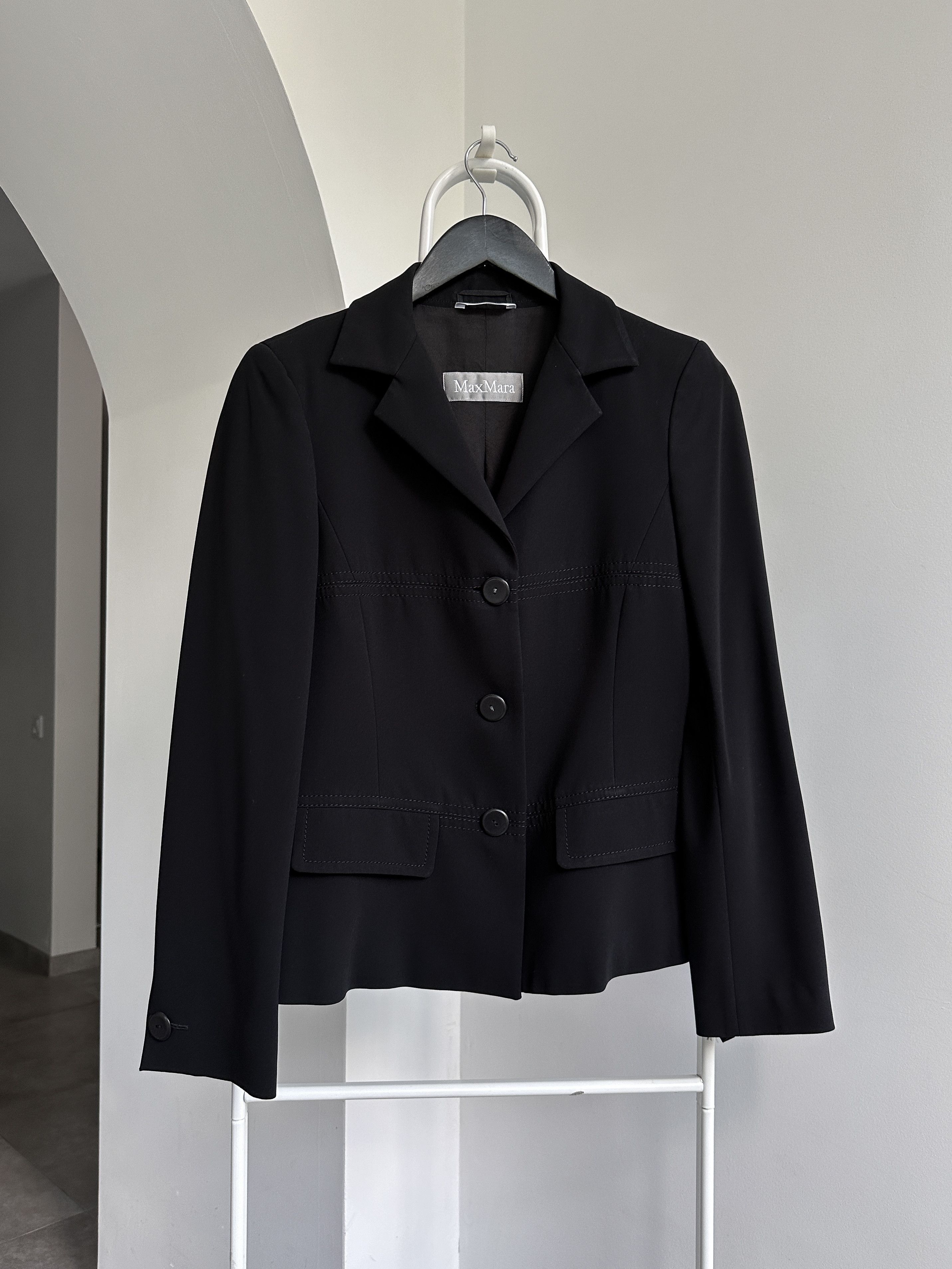 Max Mara Ivory Wool Osanna Blazer | Grailed