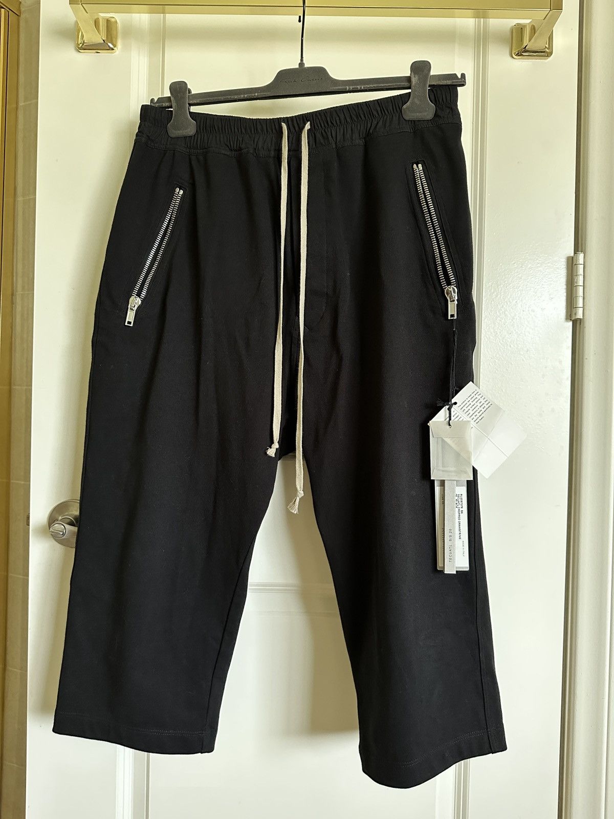 Rick Owens Black Cropped Pants