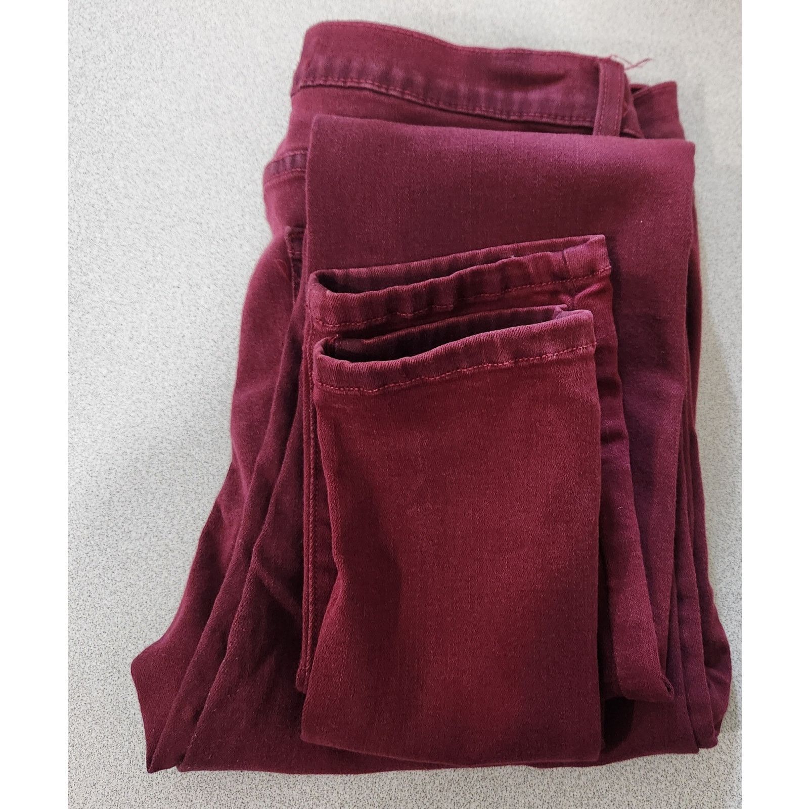 Other Aphrodite Burgundy High Waisted Skinny Distressed Jeans 9 Size 28" / US 6 / IT 42 - 8 Thumbnail