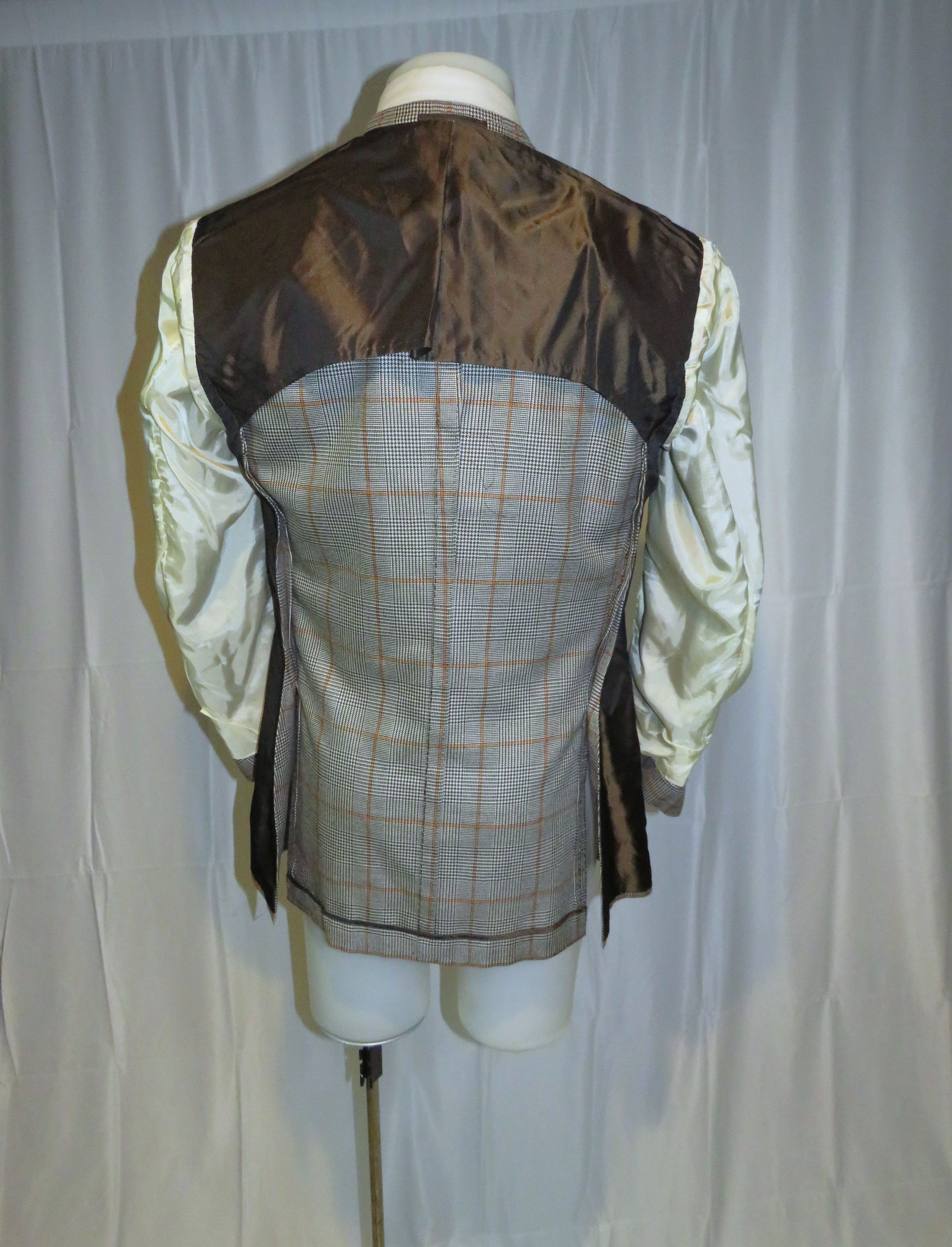 Cesare Attolini GUK Gray Plaid Super 140 Current Two Button Sport Coat 42 Size 42R - 16 Thumbnail