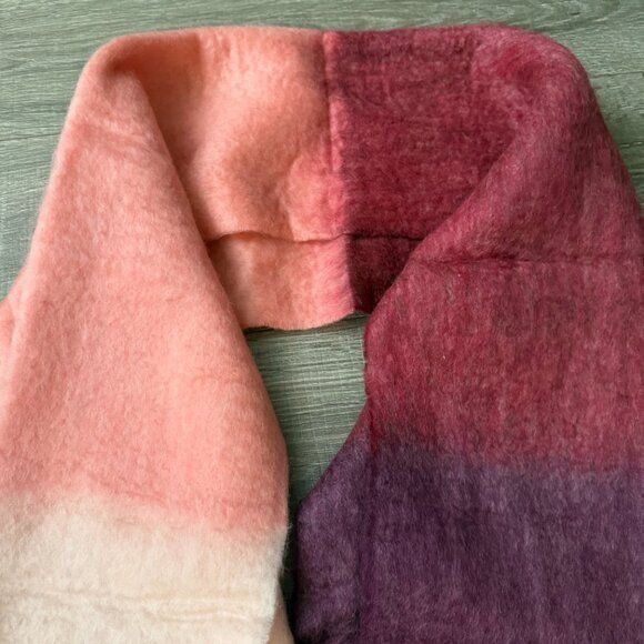 Kate Spade NWT Kate Spade Colorblock Pink Yarn Dyed 80" Scarf Size ONE SIZE - 3 Thumbnail