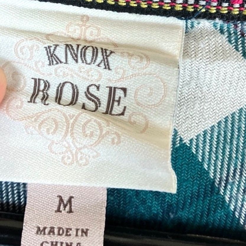 Vintage VINTAGE Knox Rose Womens Blouse Teal Multi Plaid Ruffle V Neck Blouse Boho 3/4 Sleeve M Size M / US 6-8 / IT 42-44 - 6 Thumbnail