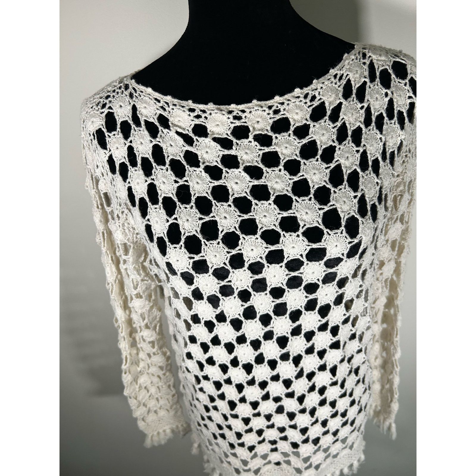 Other Boutique Europa Knitted Long Sleeve Boho Style Top Size L Size L / US 10 / IT 46 - 5 Thumbnail