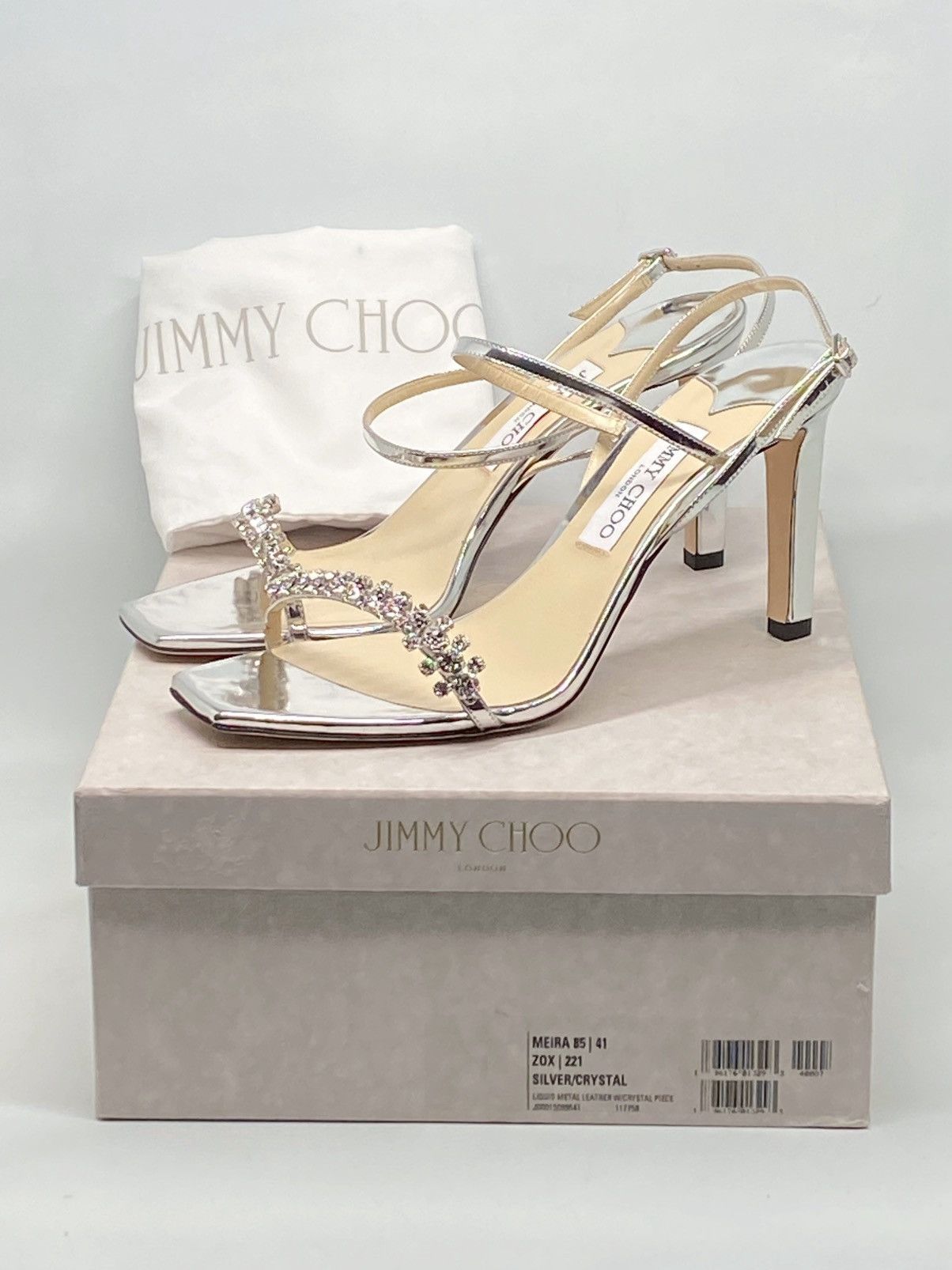 Jimmy Choo Jimmy Choo Meira Embellished Patent Leather Sandals size 41 Size US 11 / IT 41 - 12 Thumbnail
