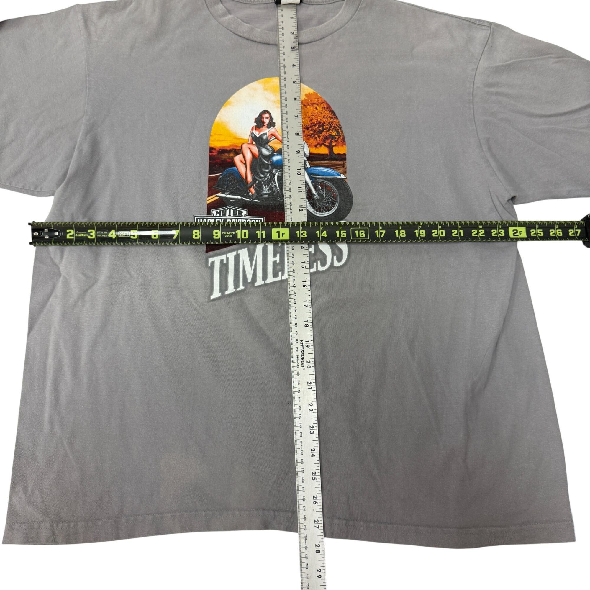Harley Davidson TIMELESS Fort Worth Texas PINUP GIRL Motorcycle Biker Shirt Size US XXL / EU 58 / 5 - 6 Thumbnail