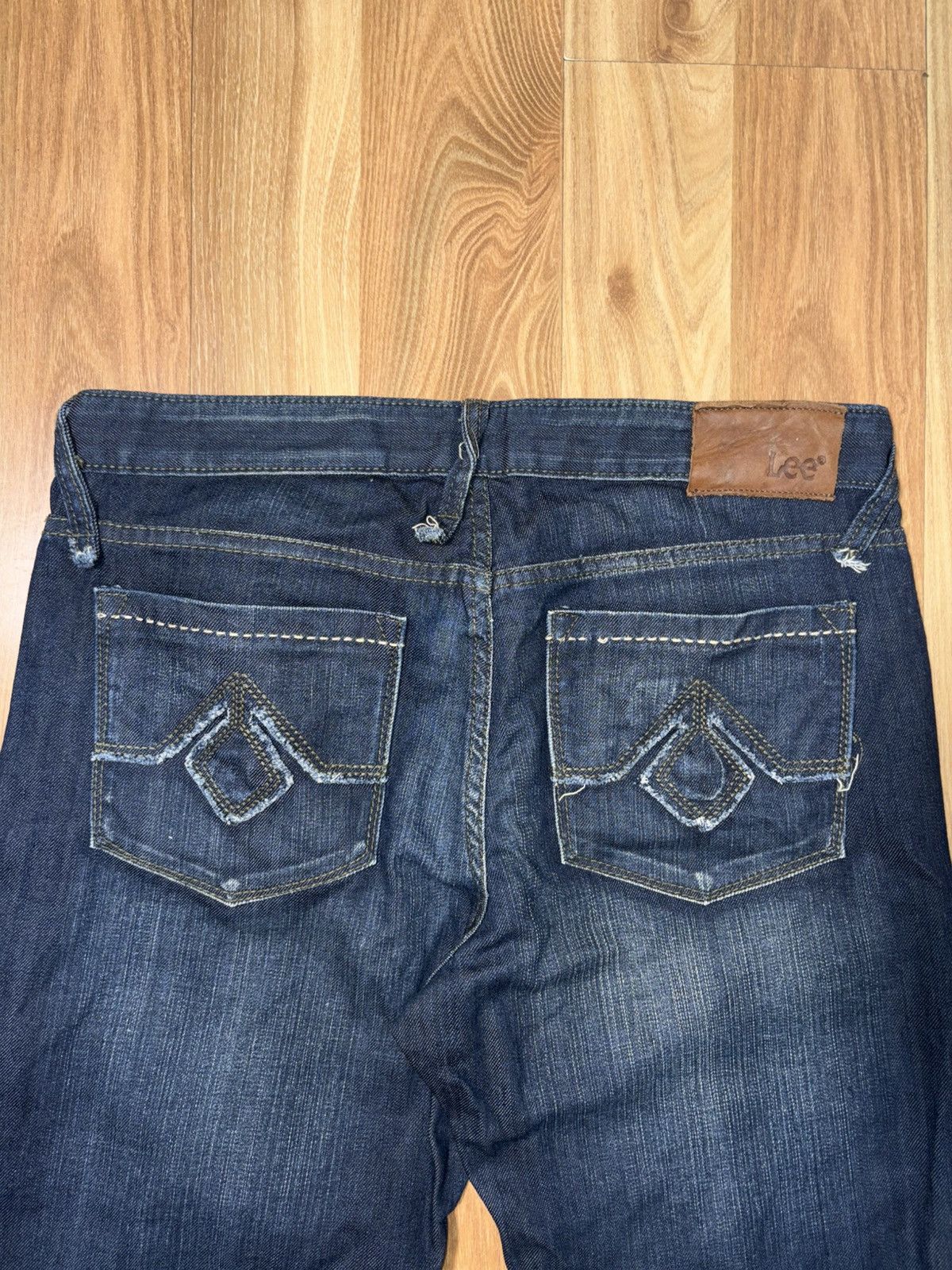 Lee VTG Lee Y2K Snap Button Convertible Flare Jeans Indigo Blue Size US 34 / EU 50 - 9 Thumbnail