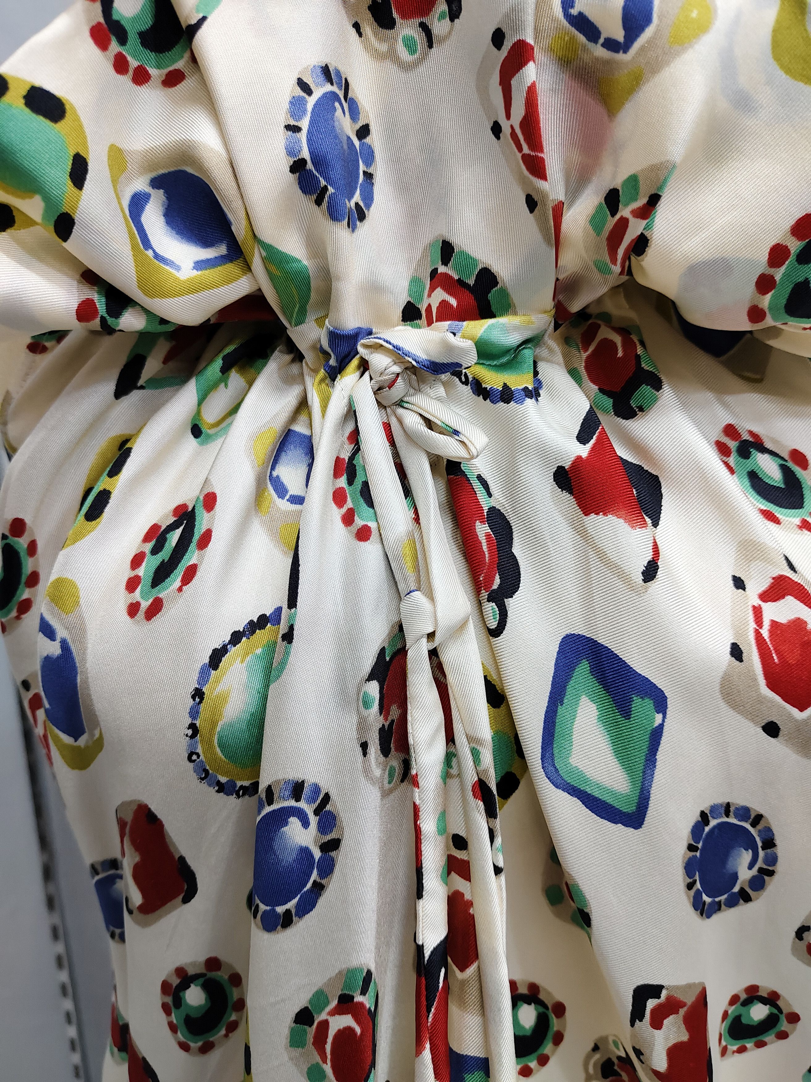 Moschino 00s Moschino Cheap & Chic Abstract Pop Print Ruffle Blouse Size M / US 6-8 / IT 42-44 - 3 Thumbnail
