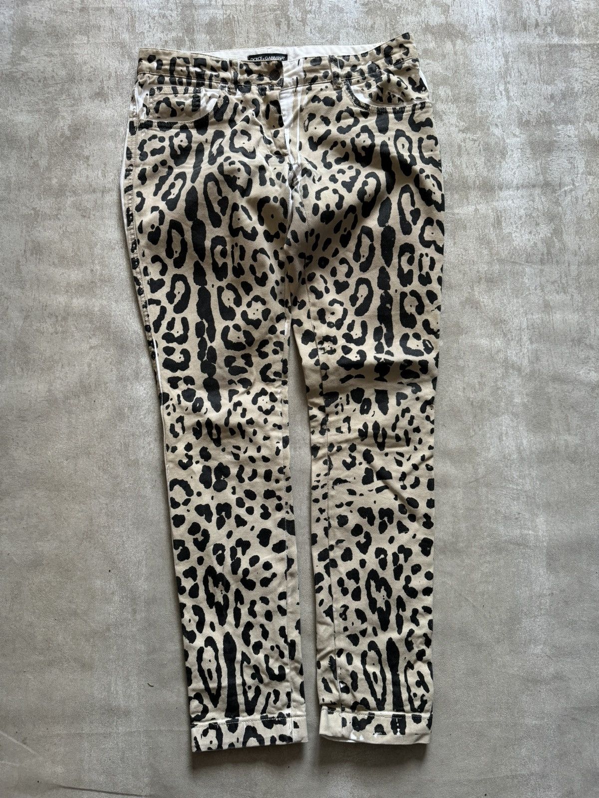 Dolce & Gabbana Dolce & Gabbana Leopard Print Jeans Size 42" / US 20 - 1 Thumbnail