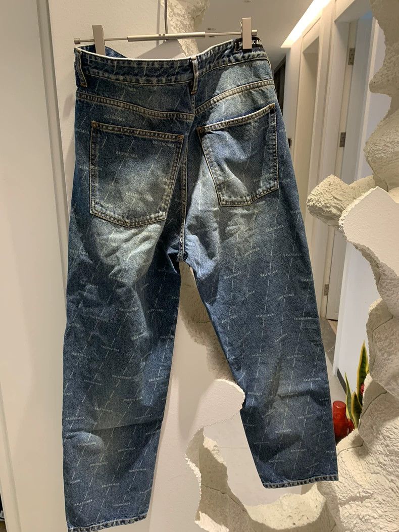 Balenciaga Balenciaga Fully Printed Denim Long Pants Size US 32 / EU 48 - 4 Thumbnail