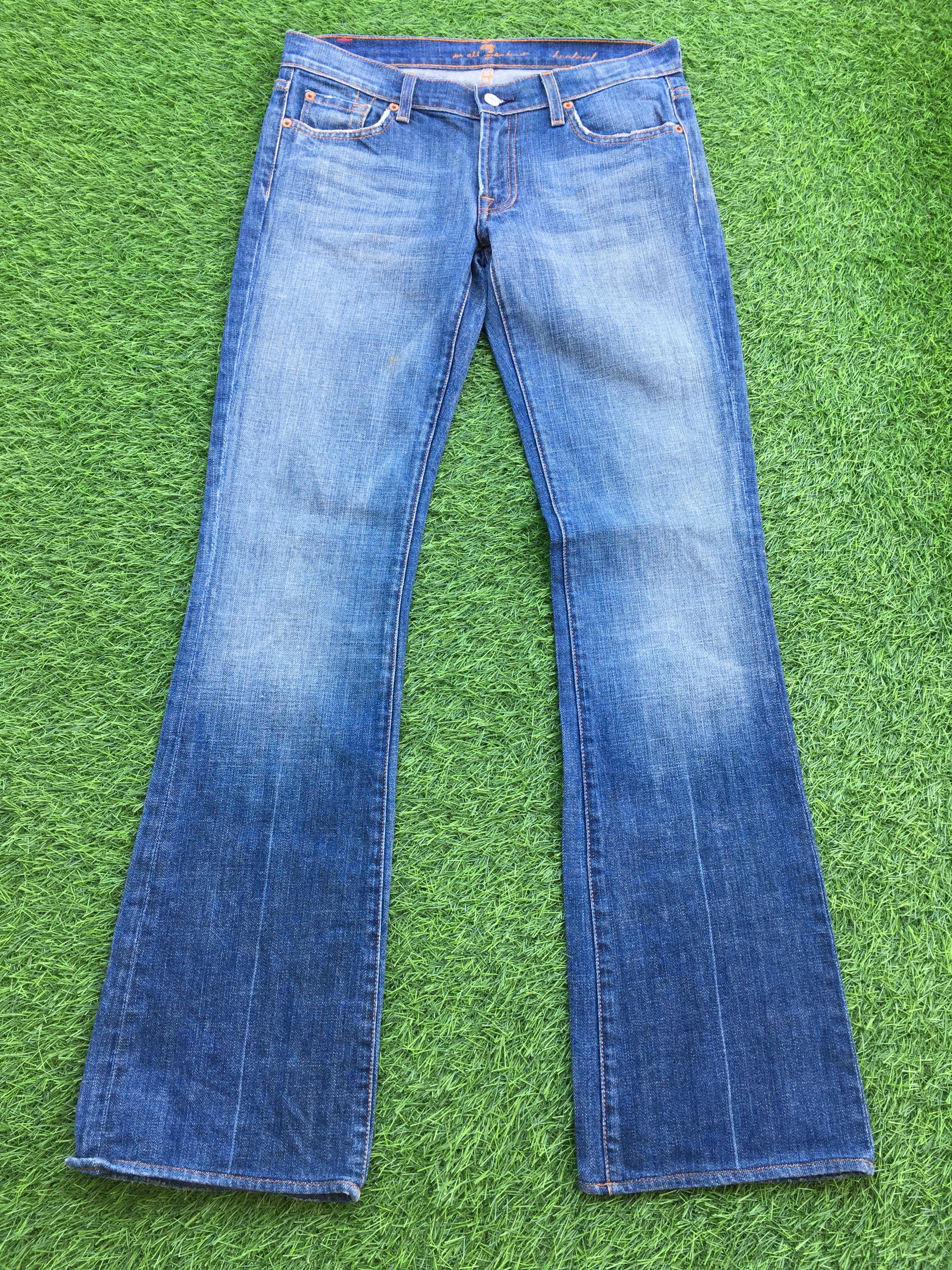 Designer × Jean Distressed Faded Blue Bootcut Jeans D-950 Size 28" / US 6 / IT 42 - 1 Thumbnail