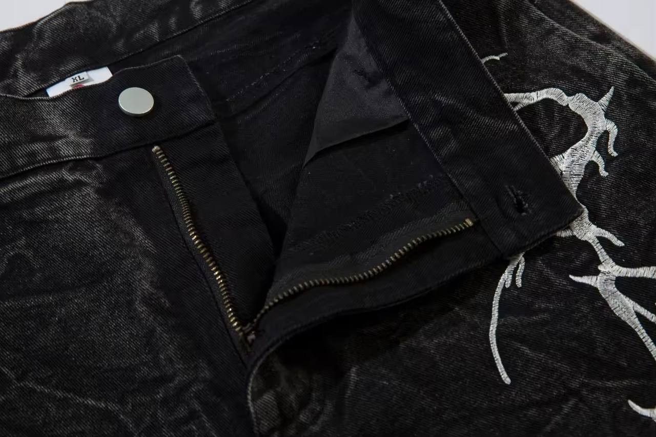 Japanese Brand × Vintage casual baggy high-waisted jeans. Size US 36 / EU 52 - 12 Thumbnail