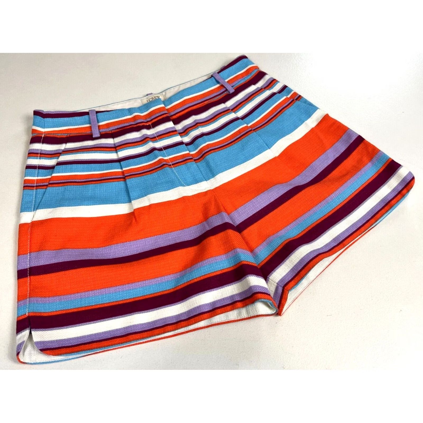 J.Crew NWT J.CREW Multicolor Striped Midrise Shorts Shirt Women's Size 2 XS XL? Size 40" / US 18 - 3 Thumbnail