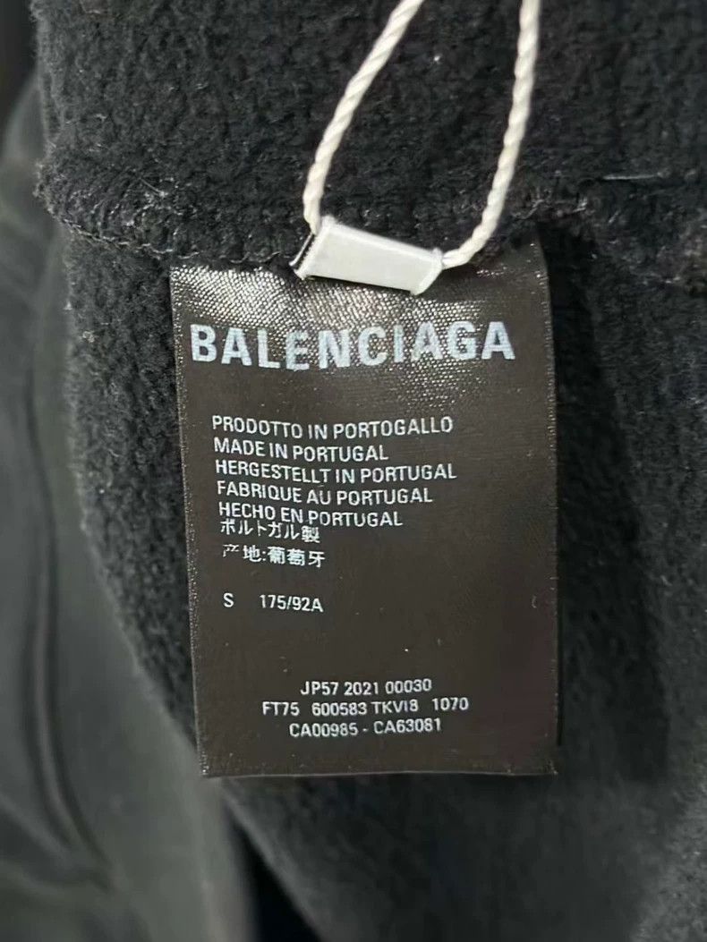 Balenciaga Balenciaga Black Mosaic Fuzzy BB Logo Hoodie Size US S / EU 44-46 / 1 - 6 Thumbnail