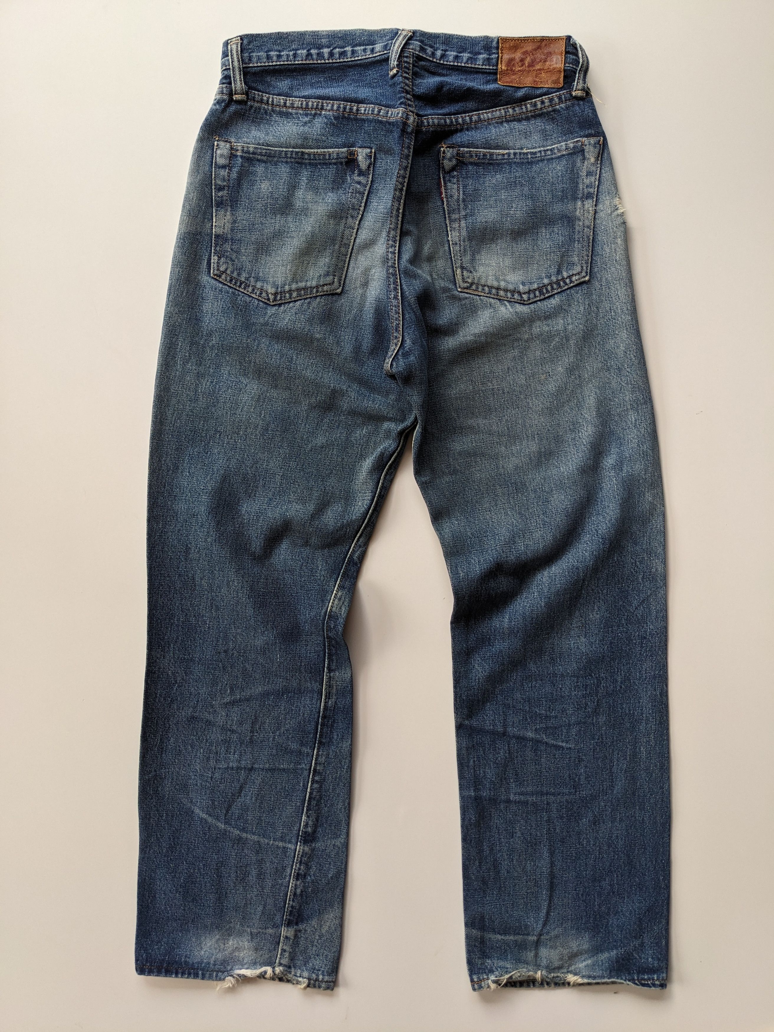 Denime Vintage DENIME distressed selvedge jeans Size US 29 - 3 Thumbnail