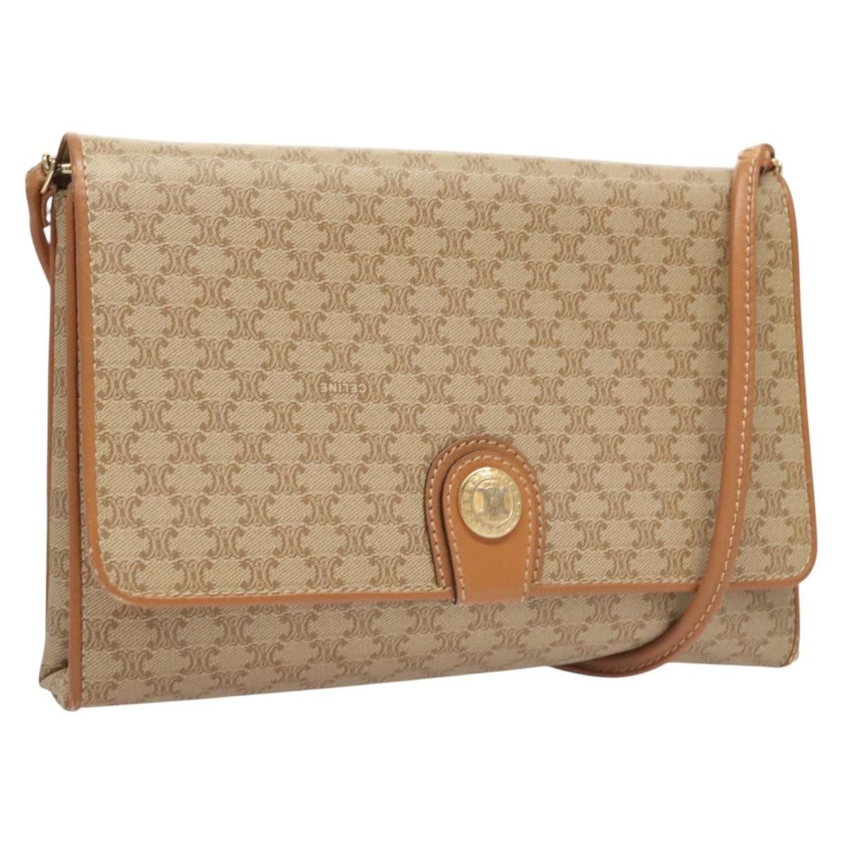 Celine Celine Vintage Macadam Shoulder Bag Canvas Size ONE SIZE - 1 Thumbnail