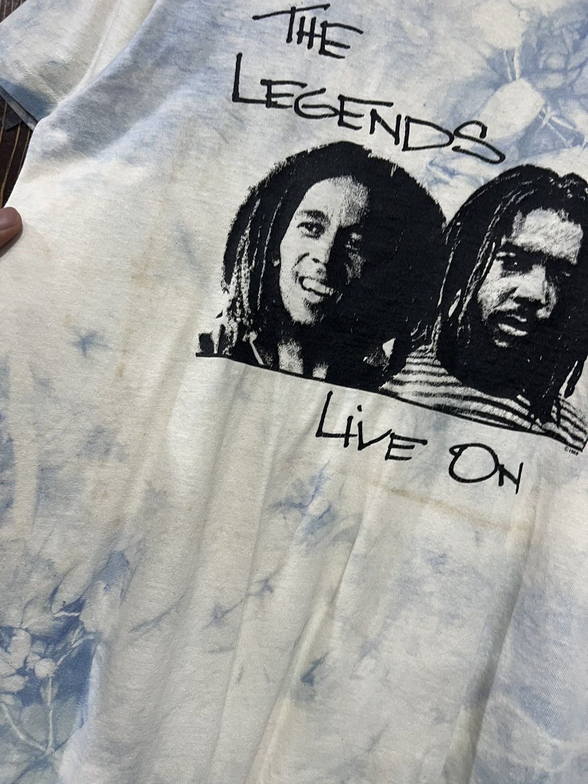 Band Tees × Vintage Vintage 80s Bob Marley & Peter Tosh Tshirt Size US M / EU 48-50 / 2 - 3 Thumbnail