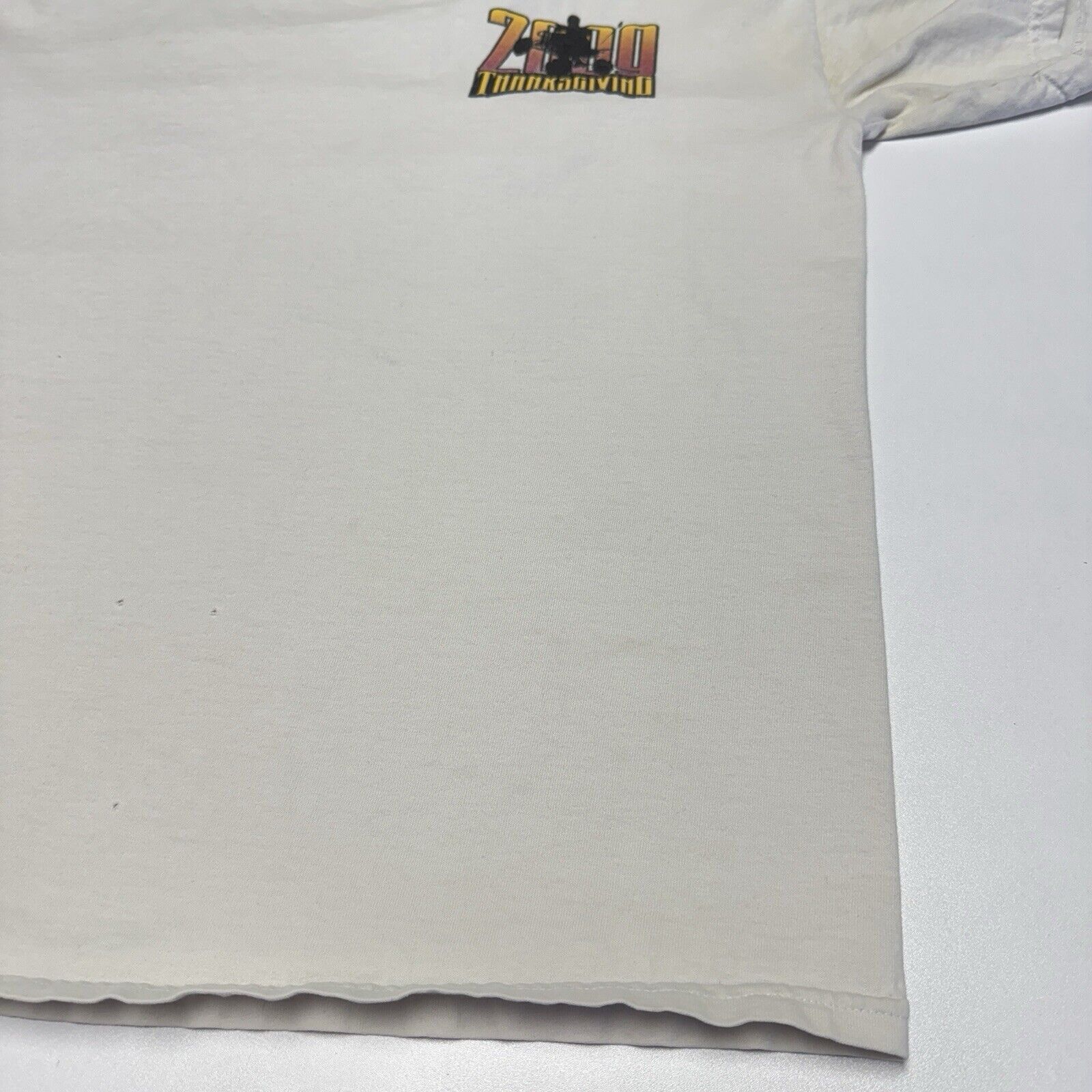 Vintage Gordon Wells Sand Dune Thanksgiving T Shirt Mens Large White Size US L / EU 52-54 / 3 - 7 Thumbnail