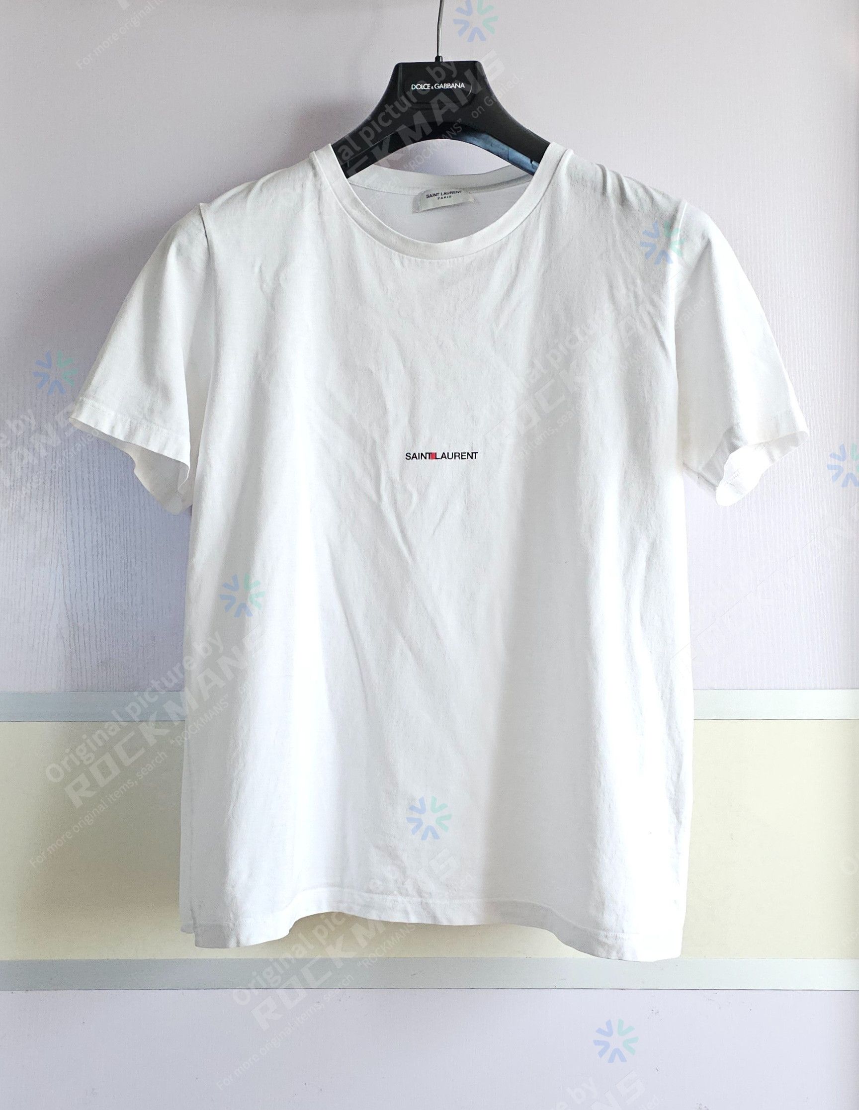 Saint Laurent Paris Saint Laurent logo-print T-shirt White Size L Size US L / EU 52-54 / 3 - 2 Thumbnail