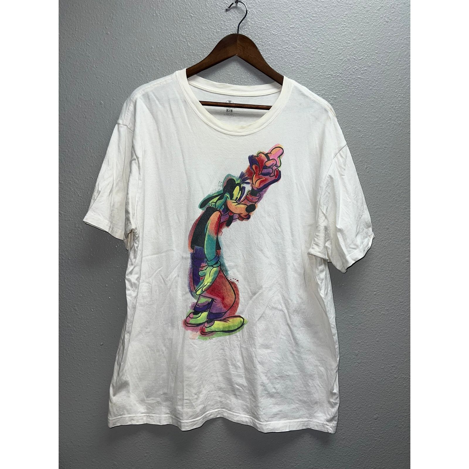 Disney The Disney Store Goofy Shirt White Tie Dye Graphic Tee XL Size US XL / EU 56 / 4 - 1 Thumbnail