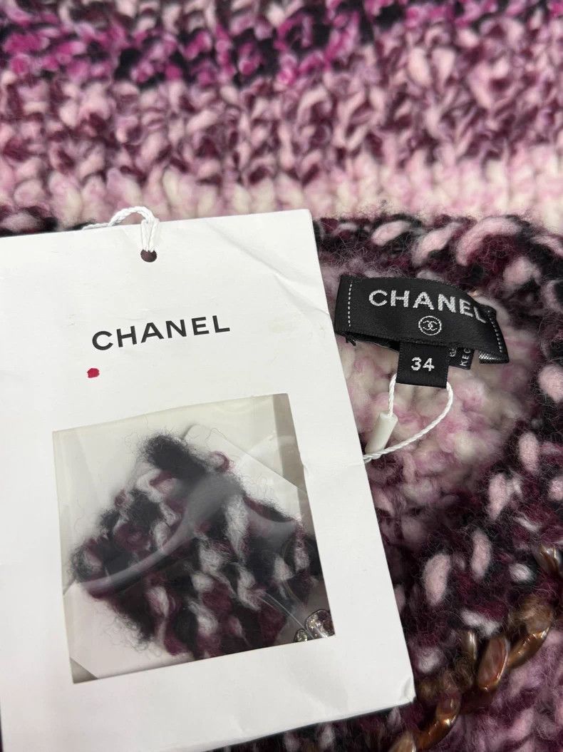 Chanel Chanel Chain rolled edge thick knitted vest Size XXS / US 00 / IT 34 - 4 Thumbnail