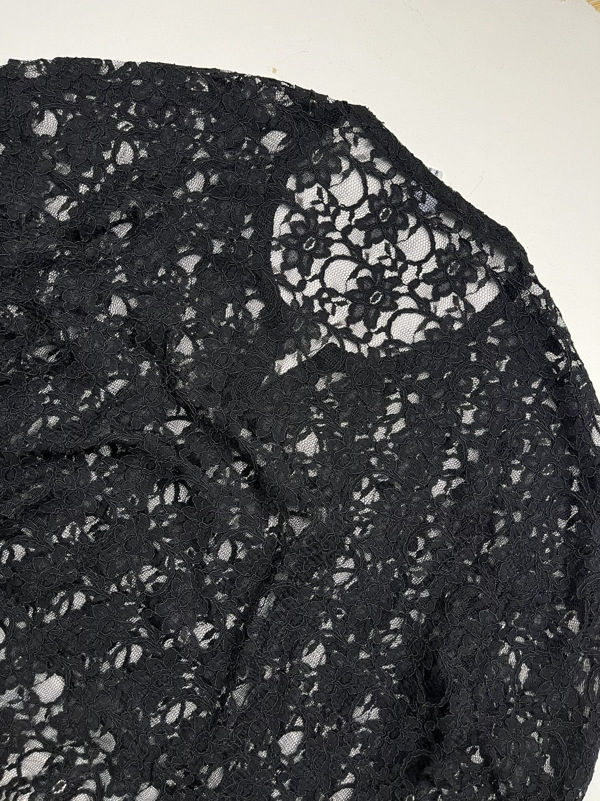 Comme des Garçons Floral Lace Sheer Pullover Top