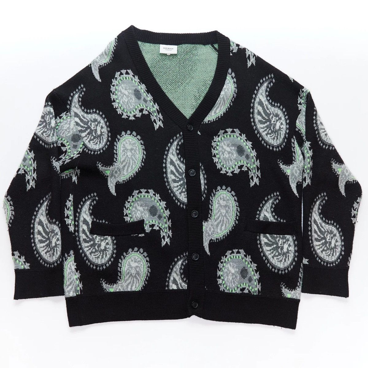 Bape BAPE BLACK PAISLEY PATTERN CARDIGAN Size US L / EU 52-54 / 3 - 1 Thumbnail