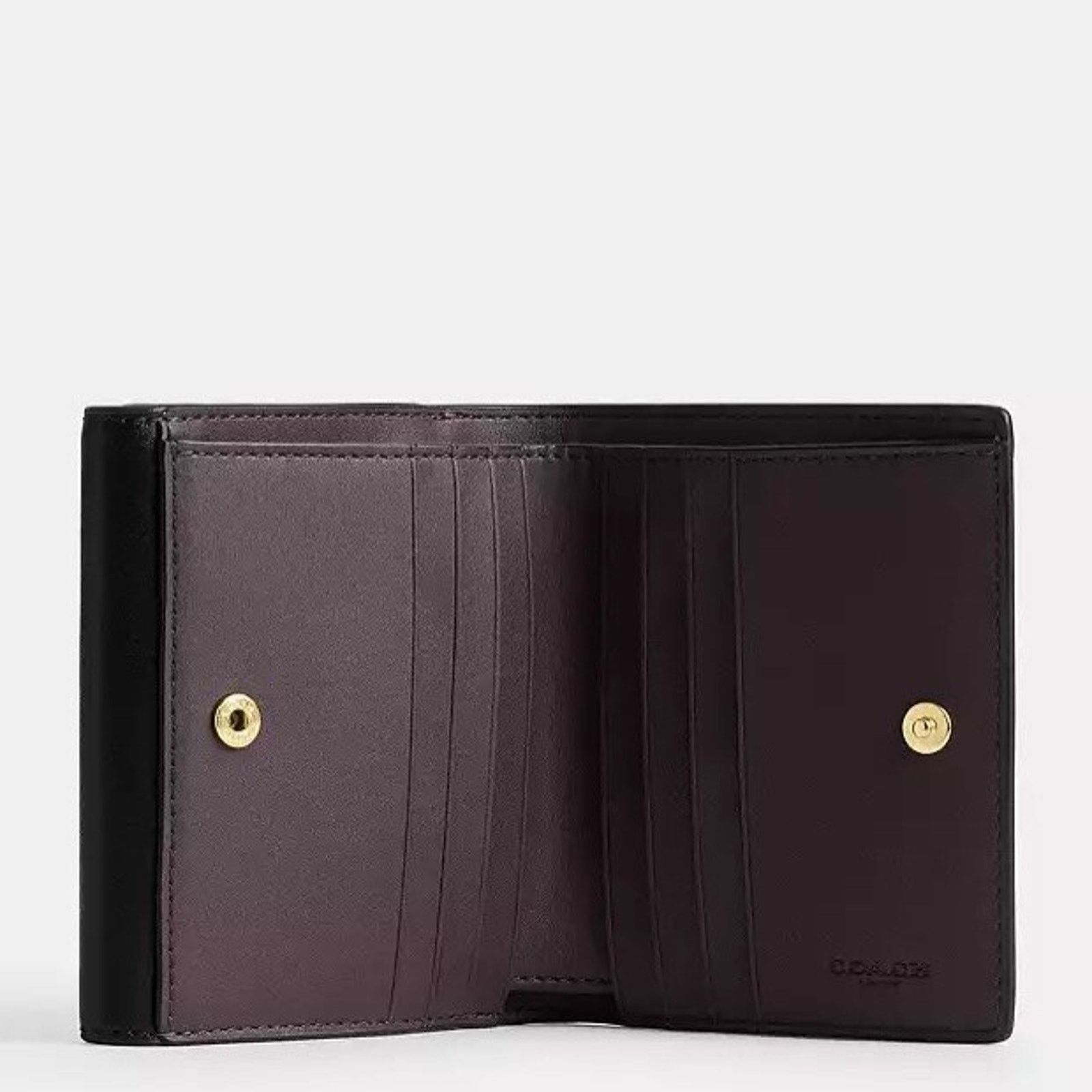 Coach NWT Coach Eliza Small Wallet CW801 Gold/Walnut/Black Size ONE SIZE - 5 Thumbnail
