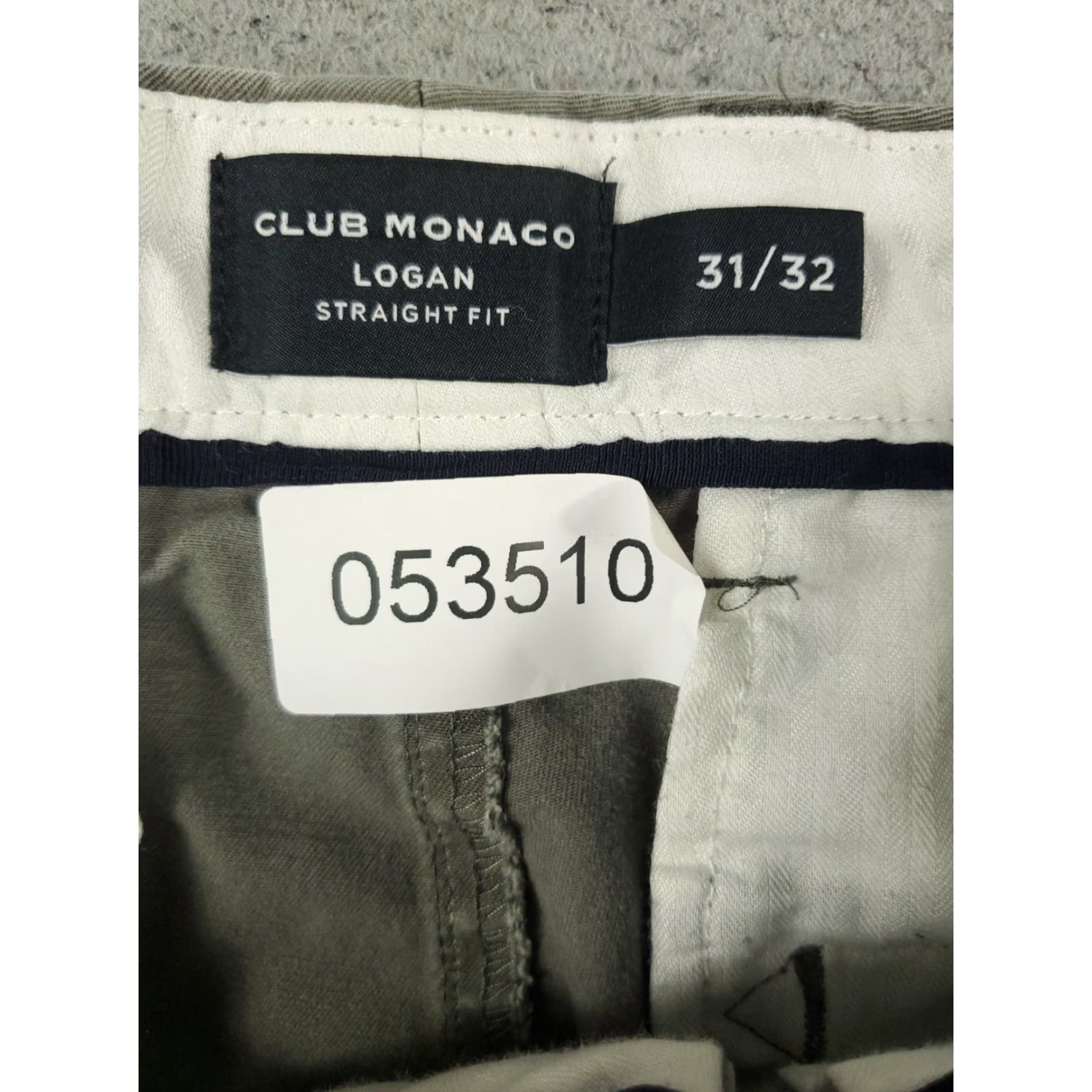 Club Monaco Club Monaco Chino Pants Mens 31x30 Gray Flat Front Straight Leg Trousers Size US 31 - 8 Thumbnail