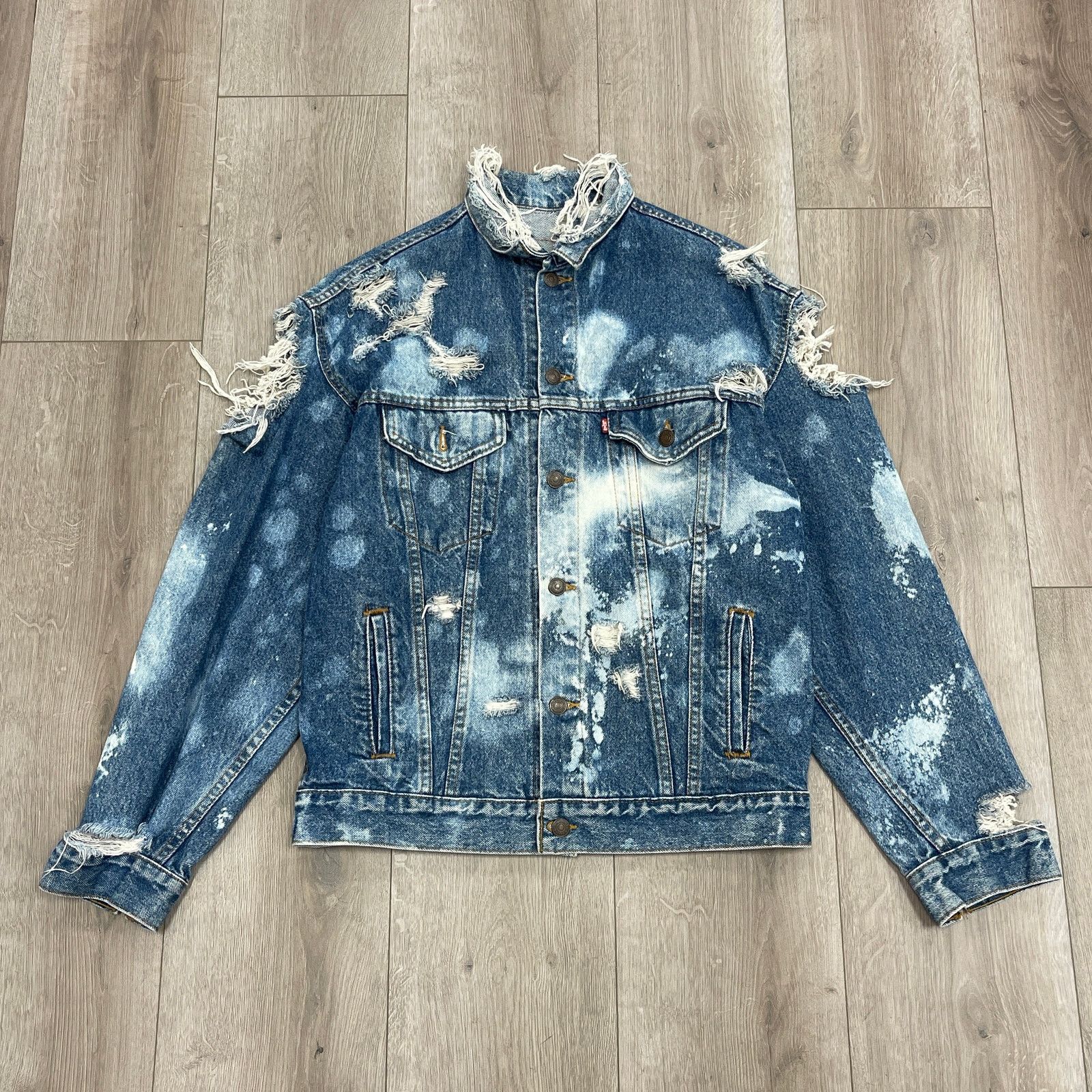 Vintage Vintage 90s Distressed Bleached Burn Your Ego Jacket size XL Size US XL / EU 56 / 4 - 1 Thumbnail