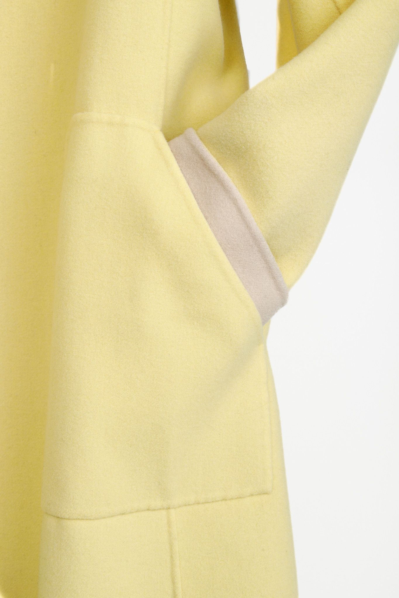 Max Mara Max Mara Weekend Reversible Beige & Yellow Wool-Blend Coat Size XL / US 12-14 / IT 48-50 - 7 Thumbnail