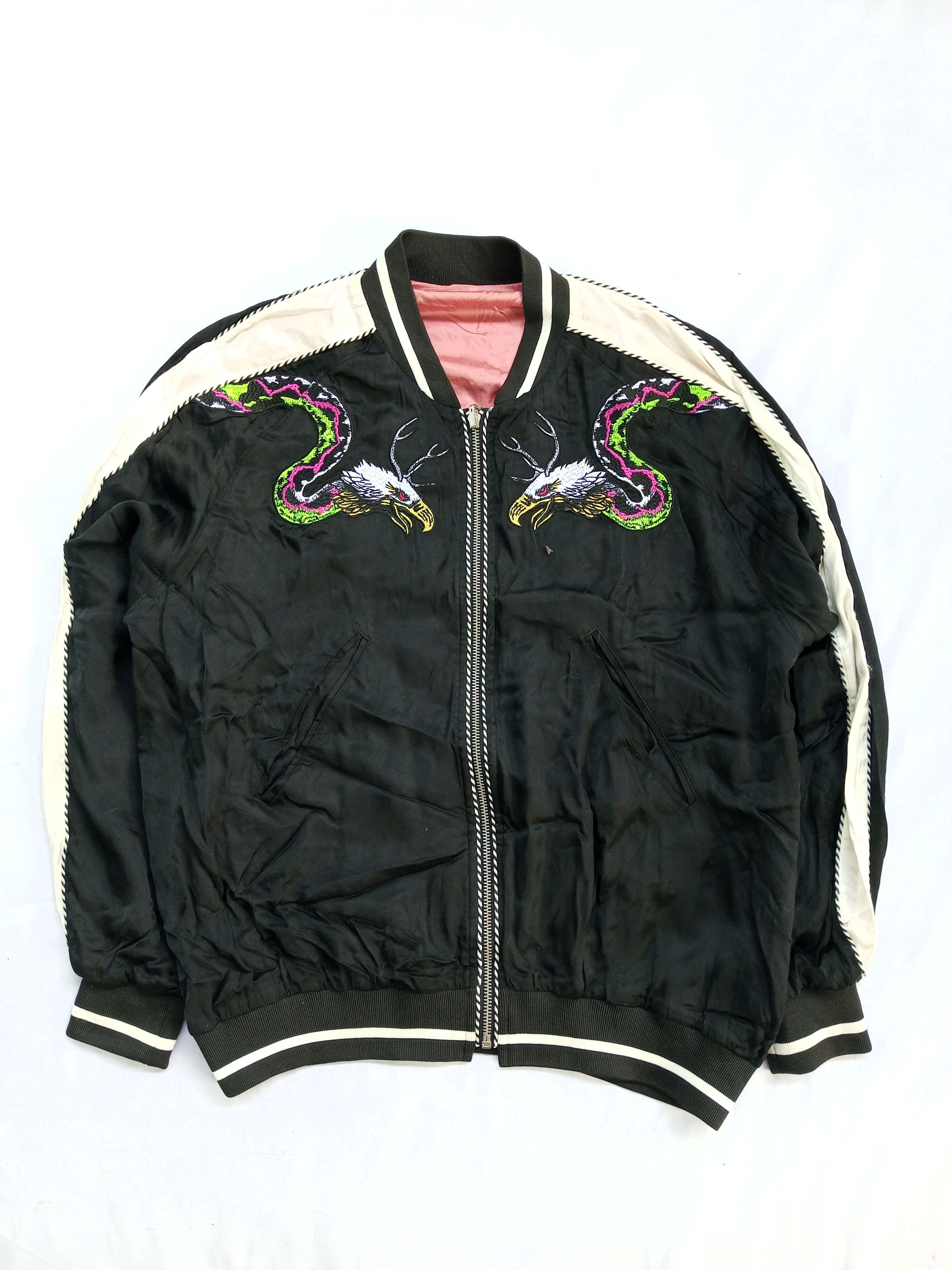 Diesel Reversible Diesel Sukajan Style Varsity Embroidery Jacket Size US L / EU 52-54 / 3 - 1 Thumbnail