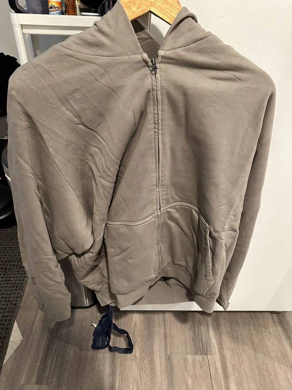 Gap × Yeezy Yeezy Gap Zip Hoodie Light Grey Size Large | Grailed
